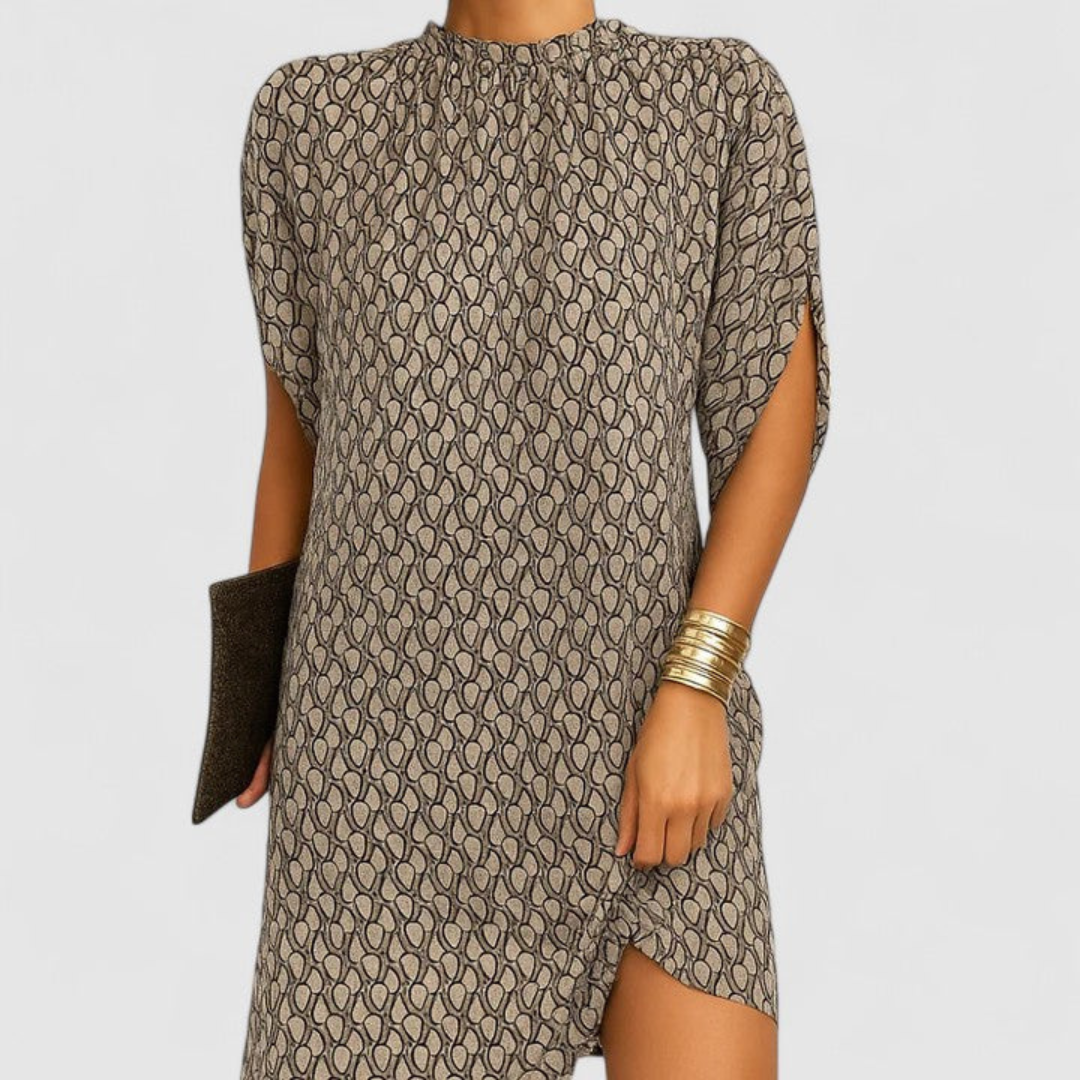 Women's Minimalist Loose Shift Dress with Shorts