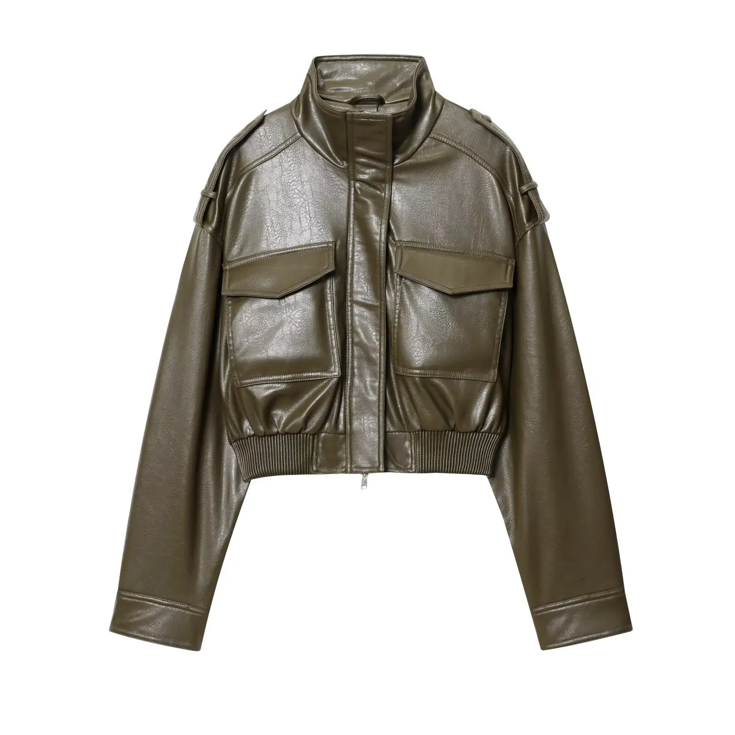 Women's Moto-Style Zip-Front Jacket