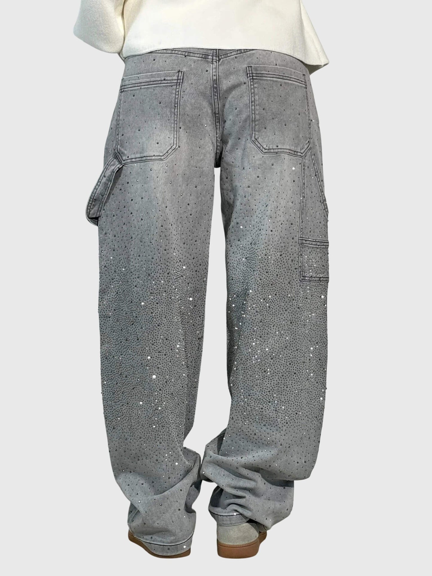 Women's Rhinestone Embellished Jeans
