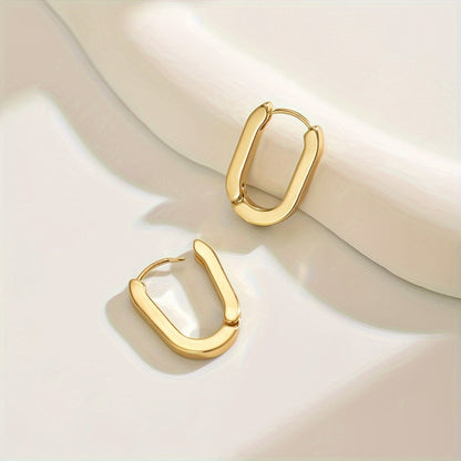 Women's Elegant Geometric Hoop Earrings