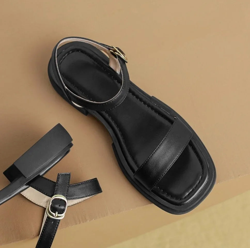 Women's Elegant Strappy Leather Sandals