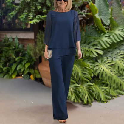 Women's Lightweight Summer Two-Piece Trouser Set