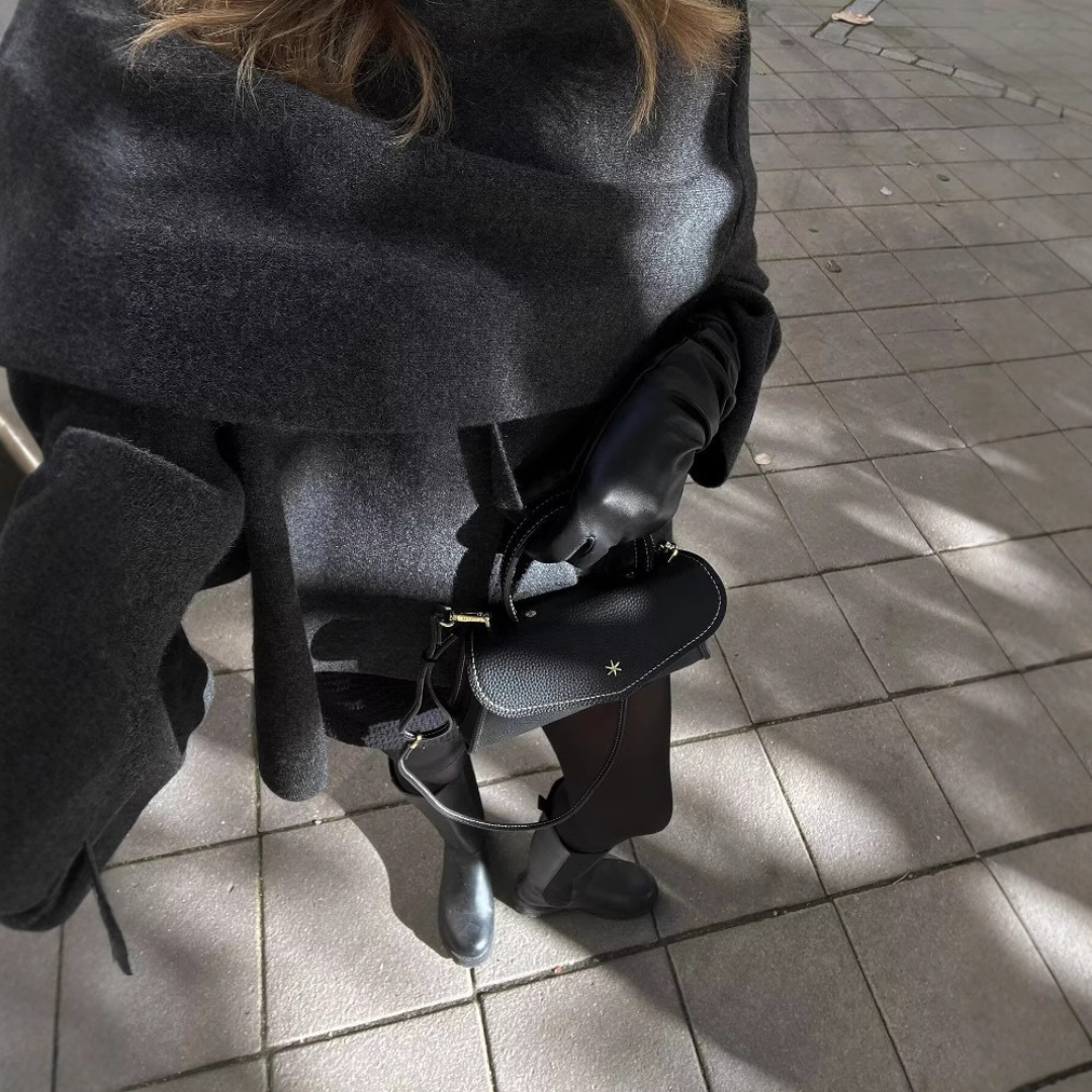 Women's Draped Cape-Style Outerwear Coat
