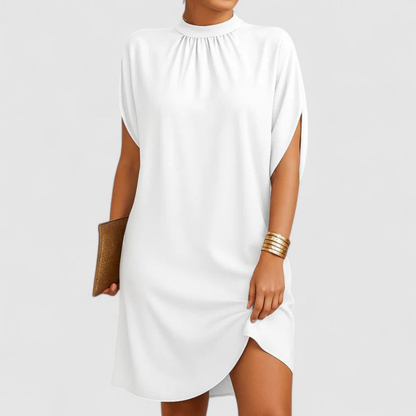 Women's Minimalist Loose Shift Dress with Shorts