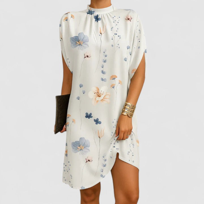 Women's Minimalist Loose Shift Dress with Shorts