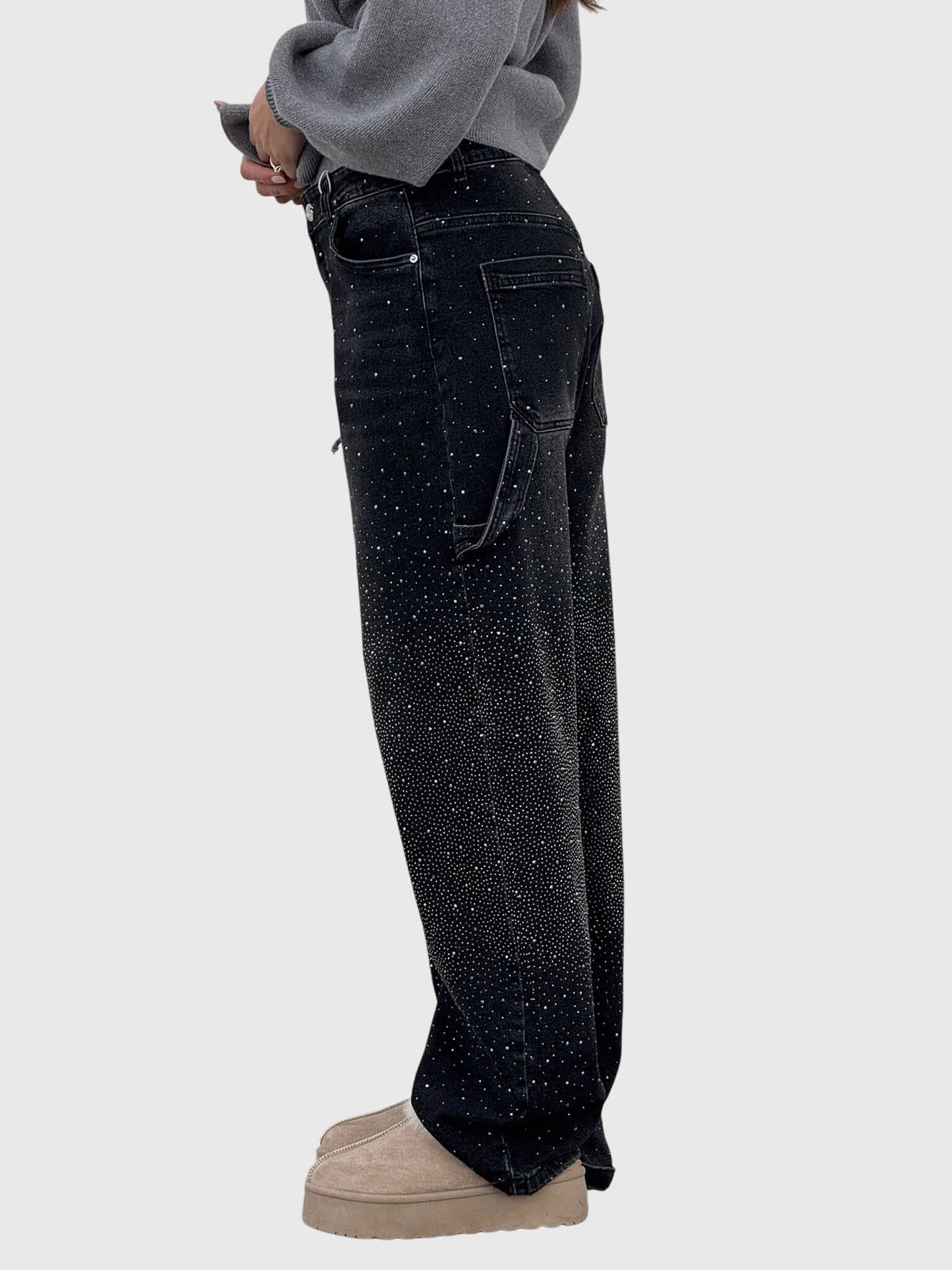 Women's Rhinestone Embellished Jeans