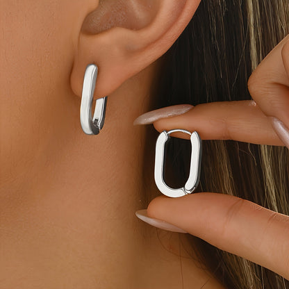 Women's Elegant Geometric Hoop Earrings