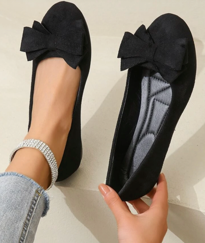 Women's Bow-Accent Slip-On Flats