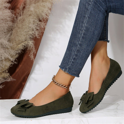 Women's Bow-Accent Slip-On Flats