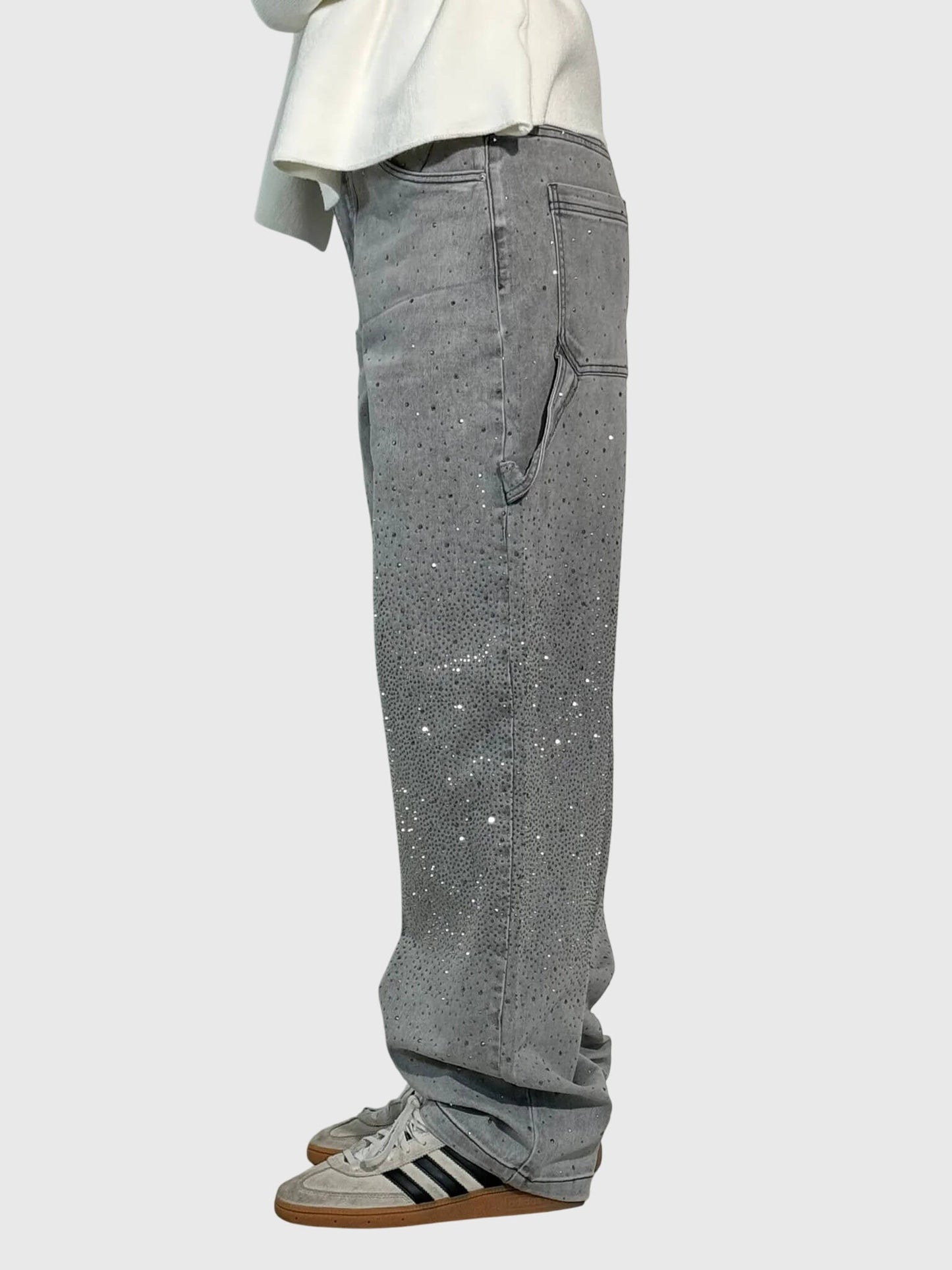 Women's Rhinestone Embellished Jeans