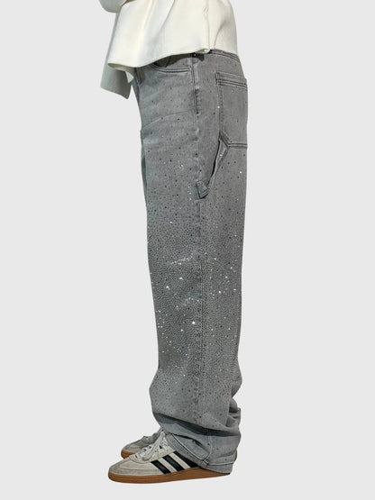 Women's Rhinestone Embellished Jeans