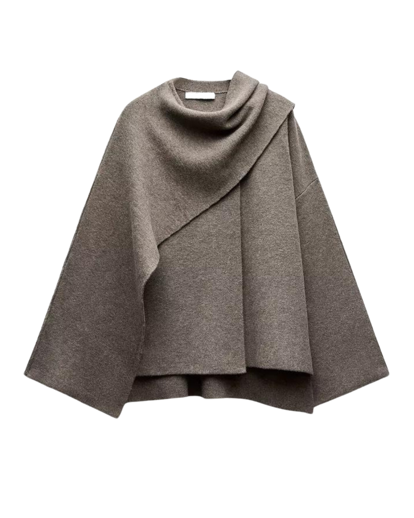 Women's Draped Cape-Style Outerwear Coat