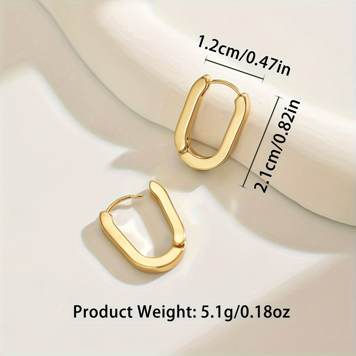 Women's Elegant Geometric Hoop Earrings