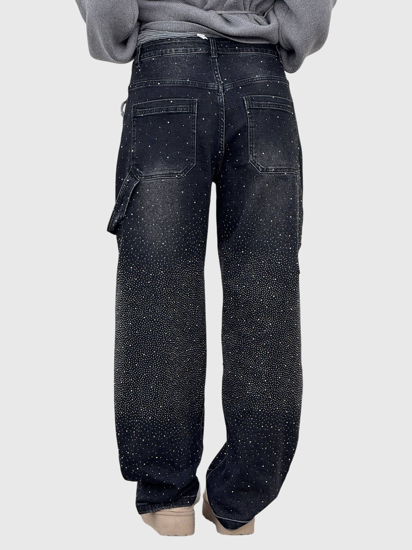 Women's Rhinestone Embellished Jeans