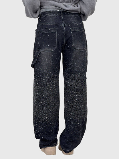 Women's Rhinestone Embellished Jeans