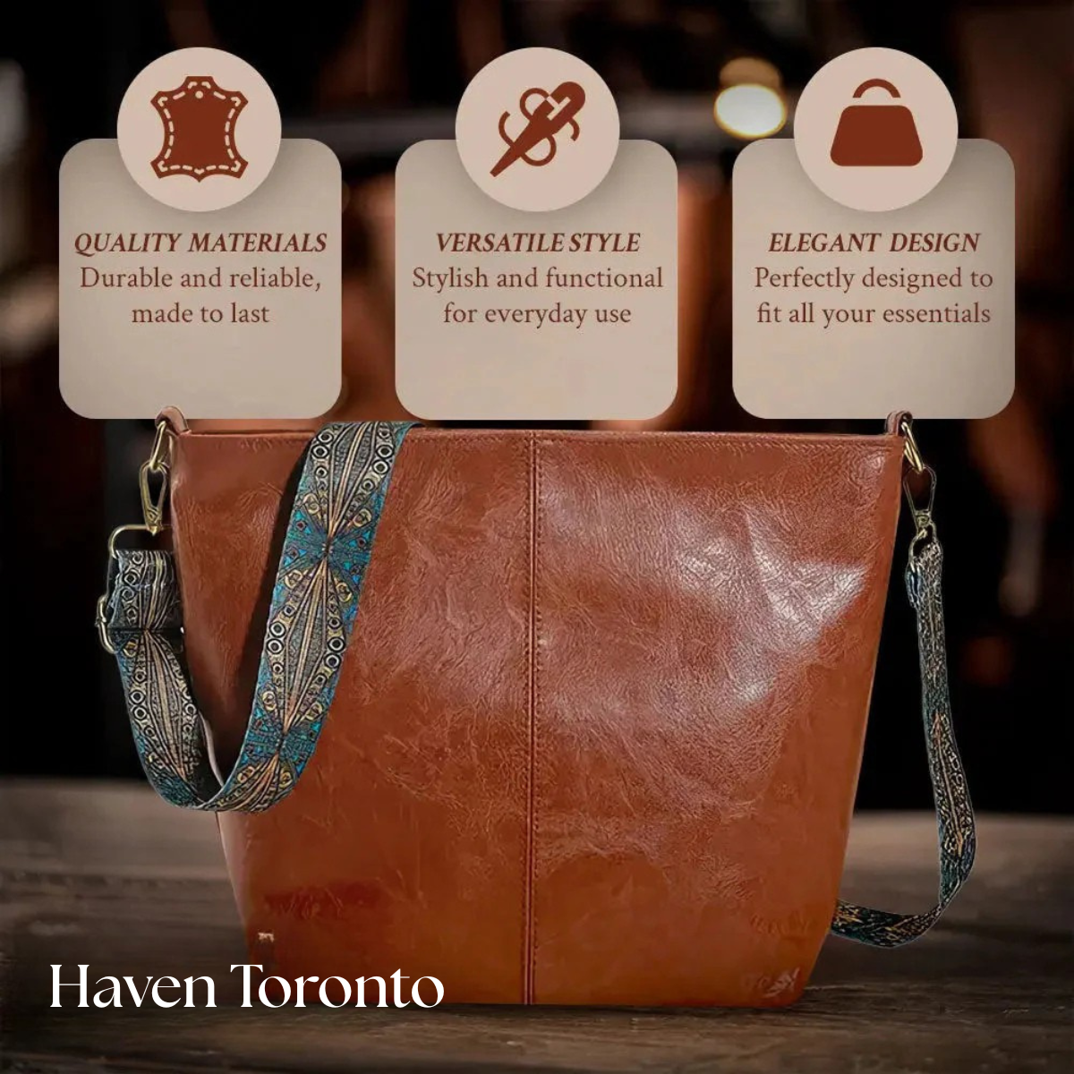 Women's Leather Flap Shoulder Bag