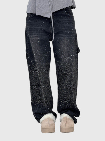 Women's Rhinestone Embellished Jeans