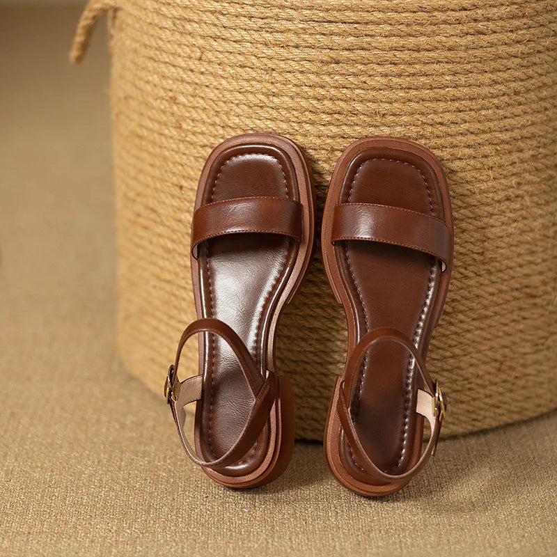 Women's Elegant Strappy Leather Sandals
