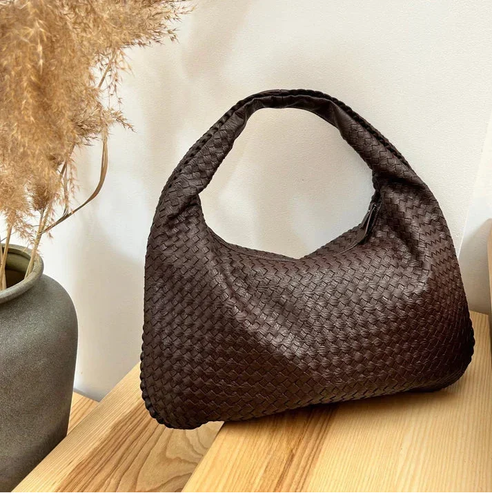 Women's Handcrafted Woven Leather Handbag