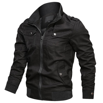 Men's Multi-Pocket Zip Bomber Jacket