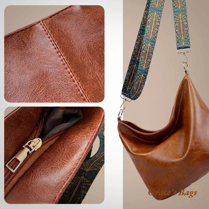 Women's Leather Flap Shoulder Bag