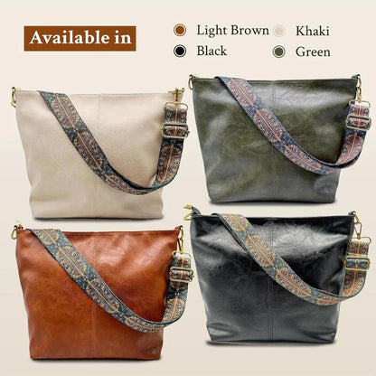 Women's Leather Flap Shoulder Bag