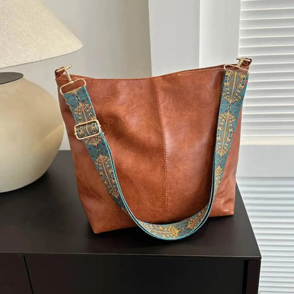 Women's Leather Flap Shoulder Bag