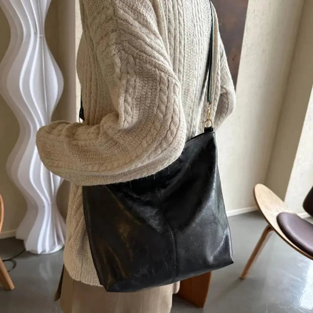 Women's Leather Flap Shoulder Bag