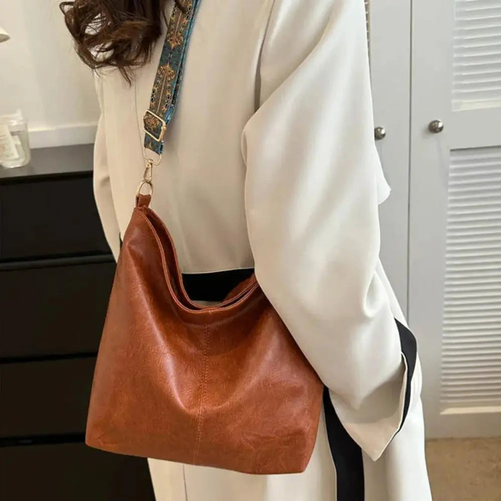 Women's Leather Flap Shoulder Bag