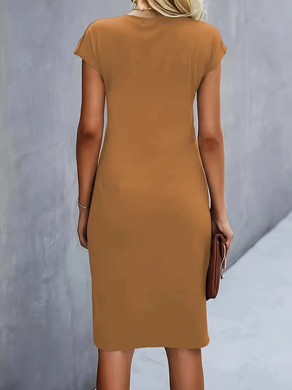 Katrien Classic Cut Midi Dress for Women