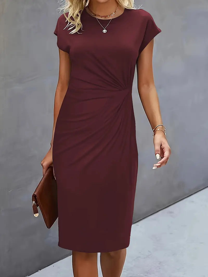 Katrien Classic Cut Midi Dress for Women