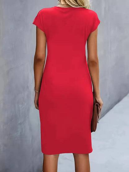 Katrien Classic Cut Midi Dress for Women