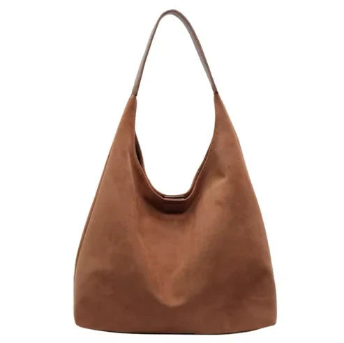 Women's Suede Slouchy Hobo Shoulder Bag
