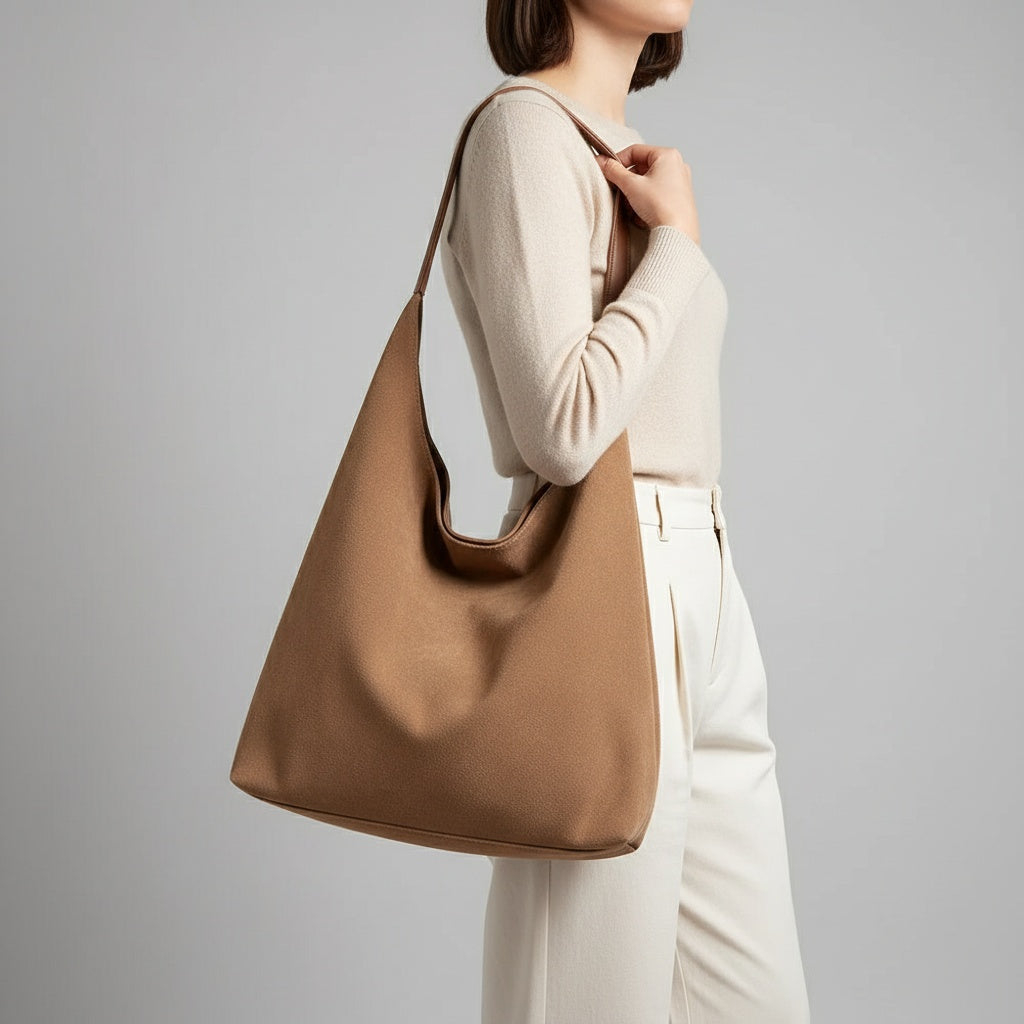 Women's Suede Slouchy Hobo Shoulder Bag