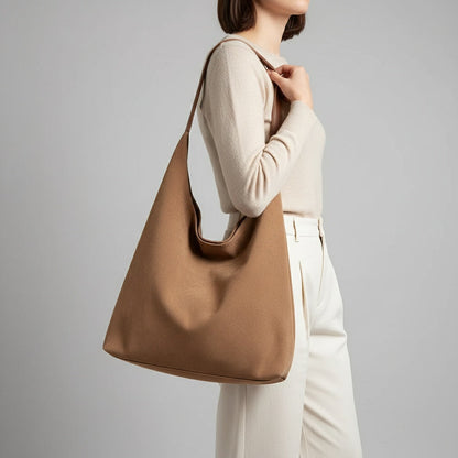 Women's Suede Slouchy Hobo Shoulder Bag