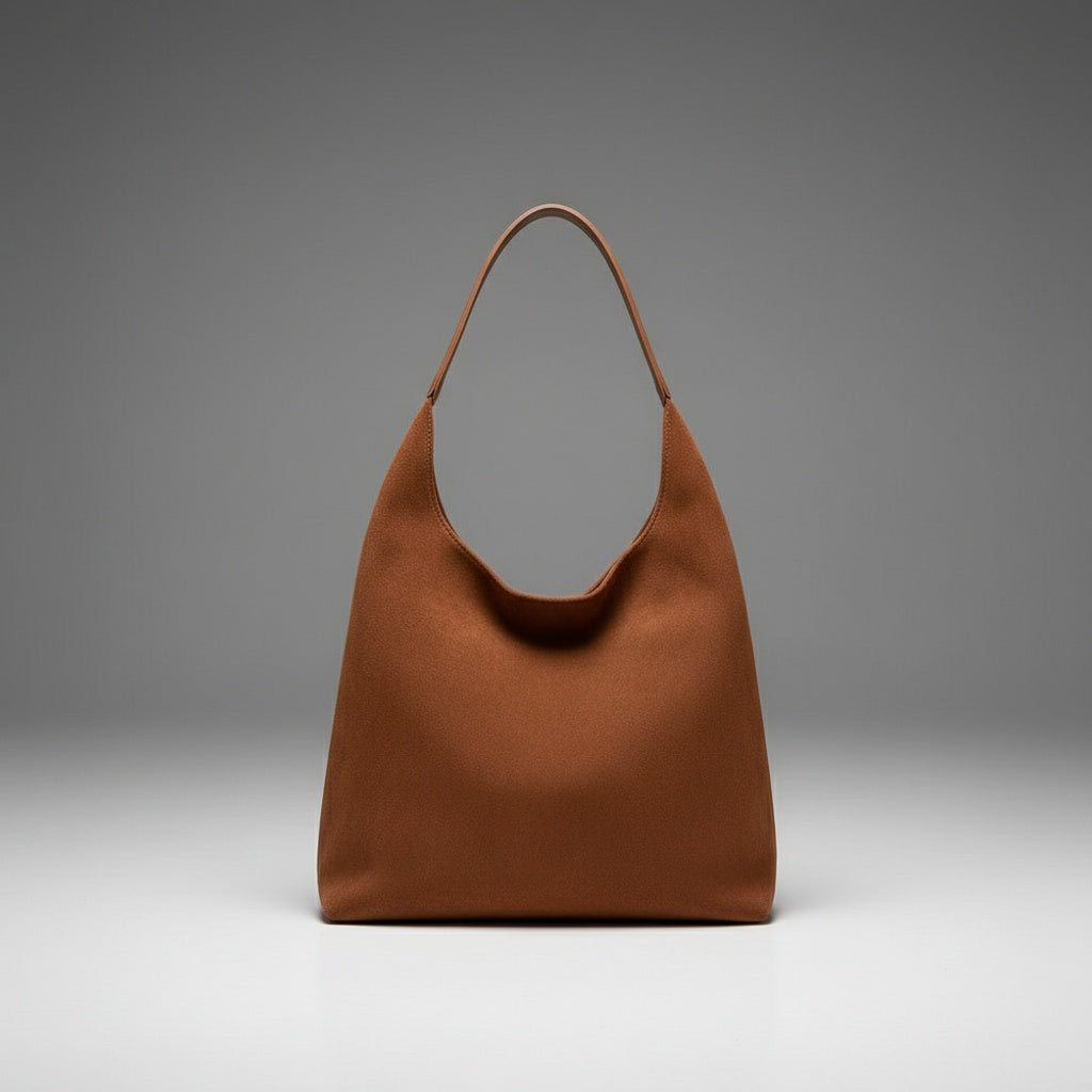 Women's Suede Slouchy Hobo Shoulder Bag
