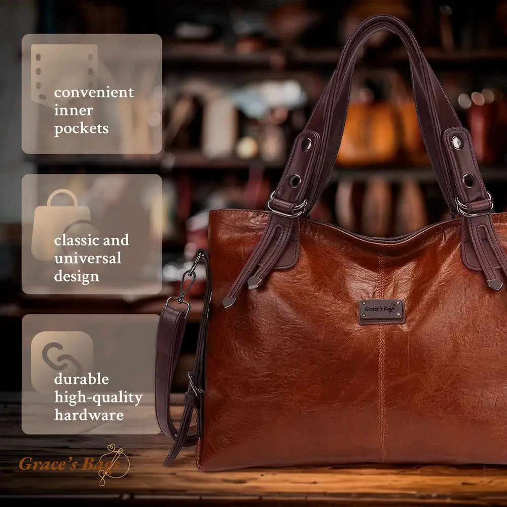 Women's Full Grain Leather Handbag