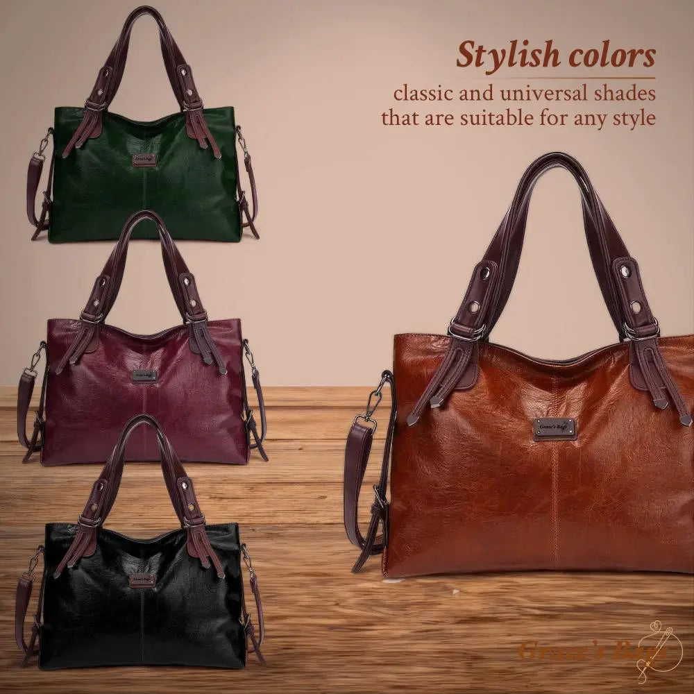Women's Full Grain Leather Handbag