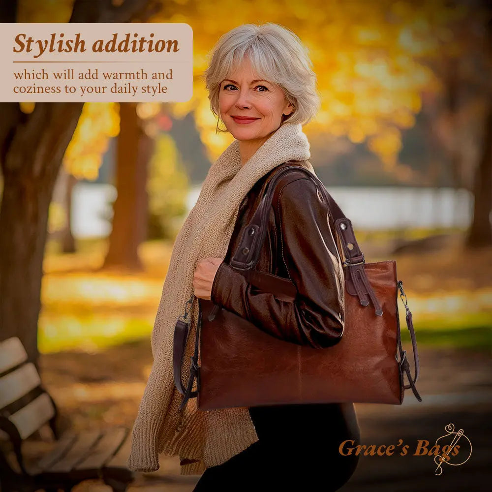 Women's Full Grain Leather Handbag