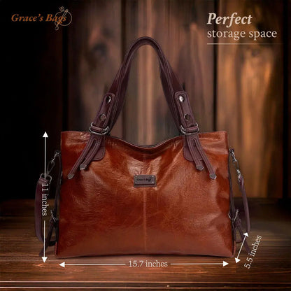 Women's Full Grain Leather Handbag