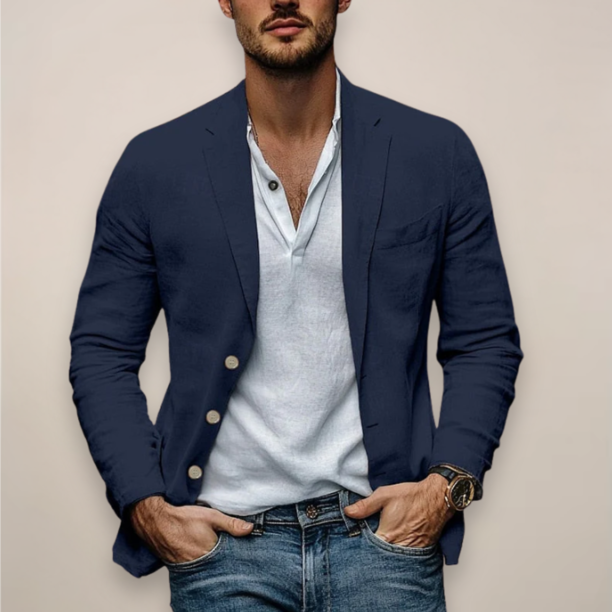 Men's Modern Casual Summer Blazer Jacket