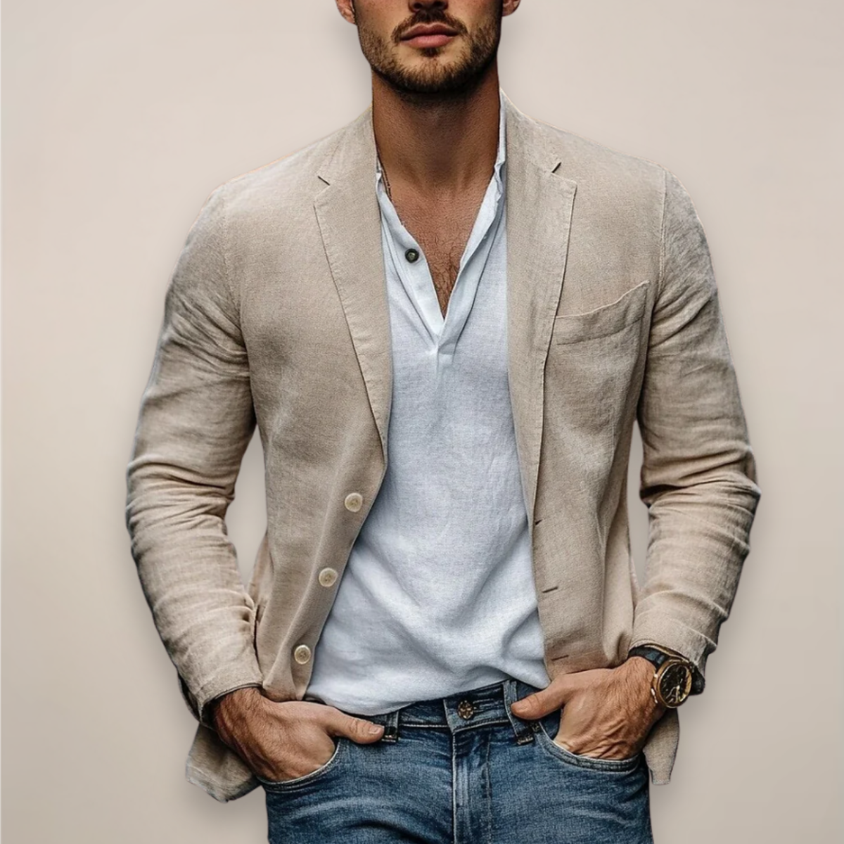 Men's Modern Casual Summer Blazer Jacket