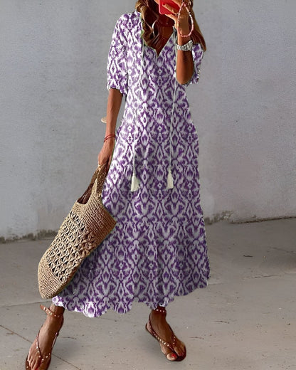 Women's Bohemian Style Wrap Dress