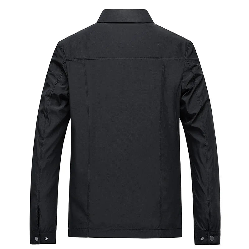 Men's Minimalist Zip-Up Casual Jacket