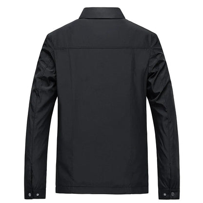 Men's Minimalist Zip-Up Casual Jacket