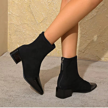 Women's Block-Heel Winter Ankle Booties