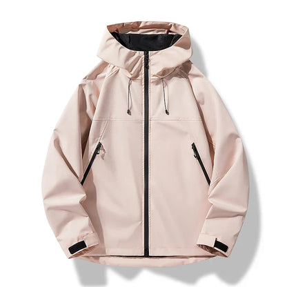 Men's Hooded Windproof and Waterproof Shell Jacket