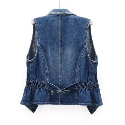 Women's Casual Sleeveless Denim Vest