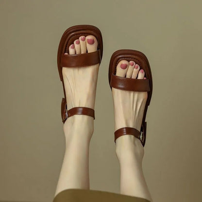 Women's Elegant Strappy Leather Sandals