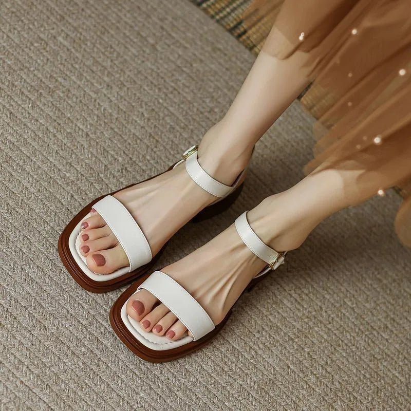 Women's Elegant Strappy Leather Sandals